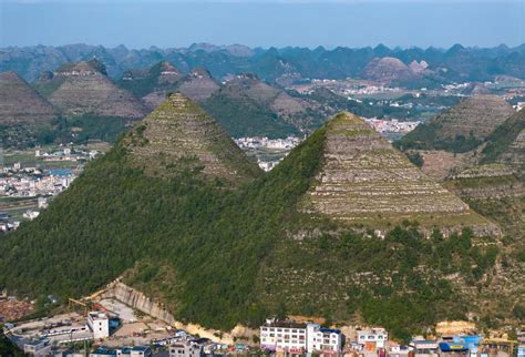 which town are the pyramids of china